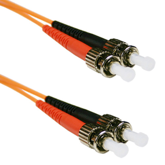 ENET 25M ST/ST Duplex Multimode 50/125 OM2 or Better Orange Fiber Patch Cable 25 meter SC-ST Individually Tested