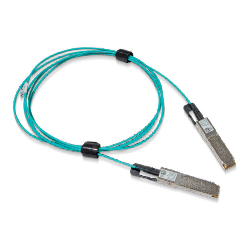 NVIDIA Active Fiber Cable, IB HDR, up to 200Gb/s, QSFP56, LSZH, Black Pulltab, 15m