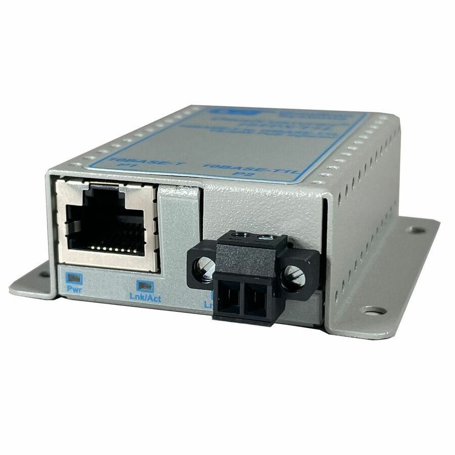 OmniConverter 10T/T1L 10BASE-T to 10BASE-T1L Media Converter RJ-45 T1L Terminal, Wallmount, Wide Temp