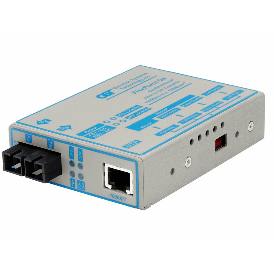 FlexPoint 1000Mbps Gigabit Ethernet Fiber Media Converter RJ45 SC Multimode 550m
