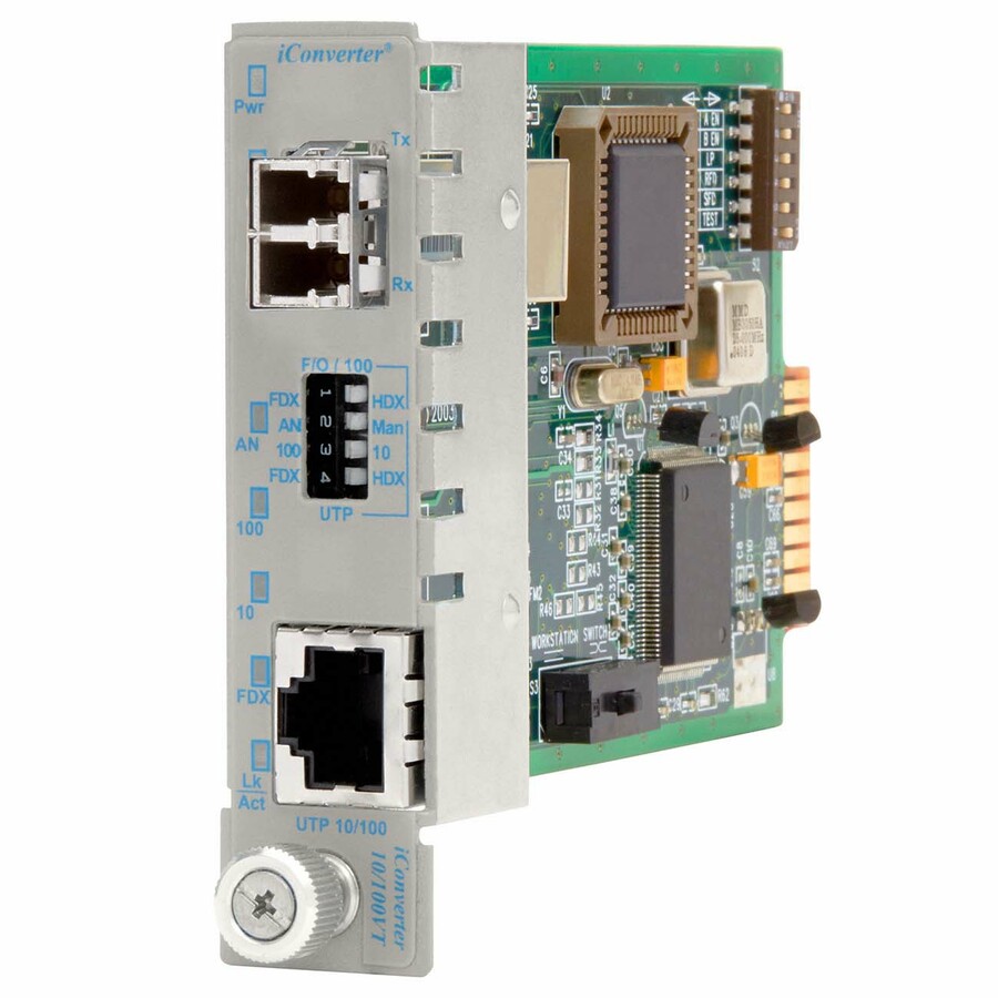 iConverter 10/100 Ethernet Fiber Media Converter RJ45 LC Multimode 5km Module