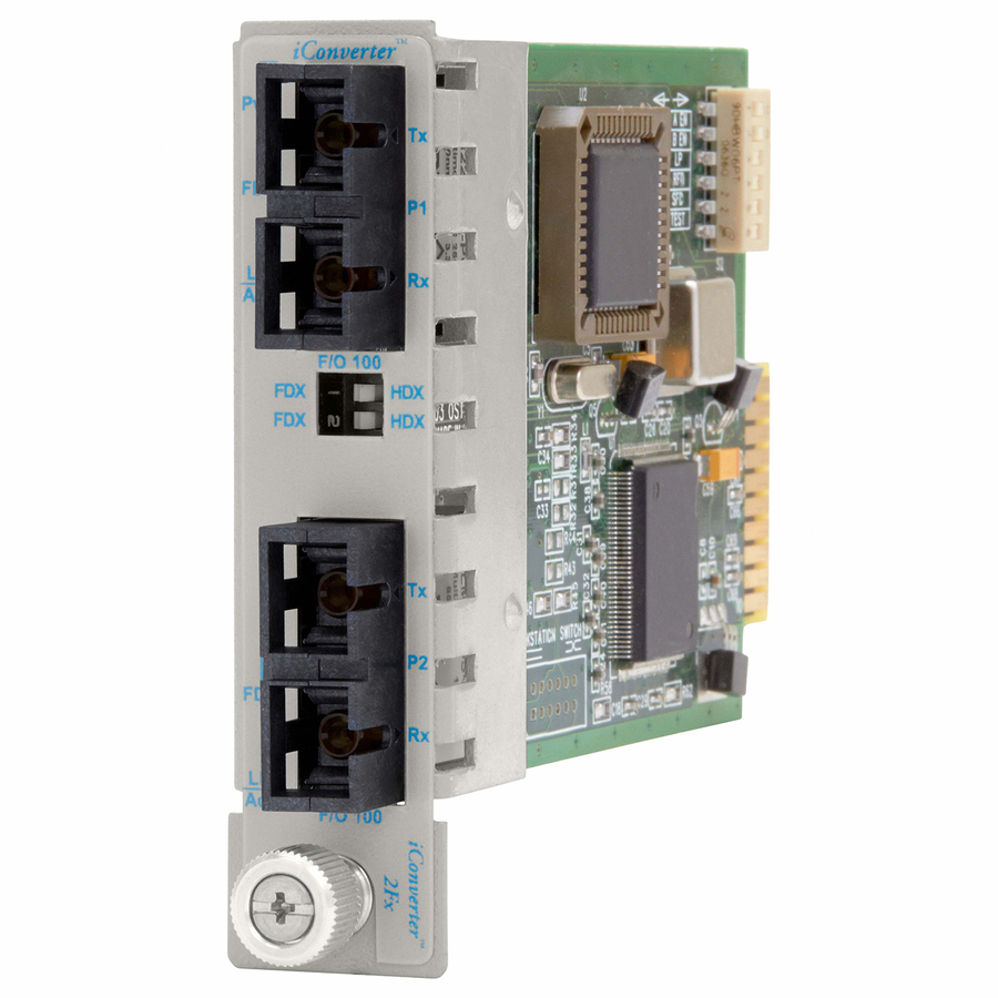 Omnitron Systems iConverter 2Fx Managed Fast Ethernet Media Converter & Switch