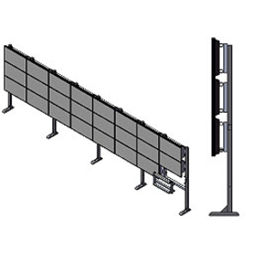 ORION Images Floor Mount for Monitor, Video Wall