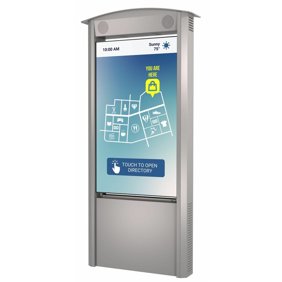 Peerless-AV® Smart City Kiosk with 55" Xtreme? High Bright Outdoor Display