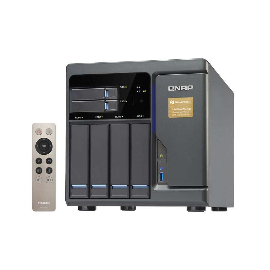QNAP Turbo NAS TVS-682T-I3-8G SAN/NAS Server with Thunderbolt 2