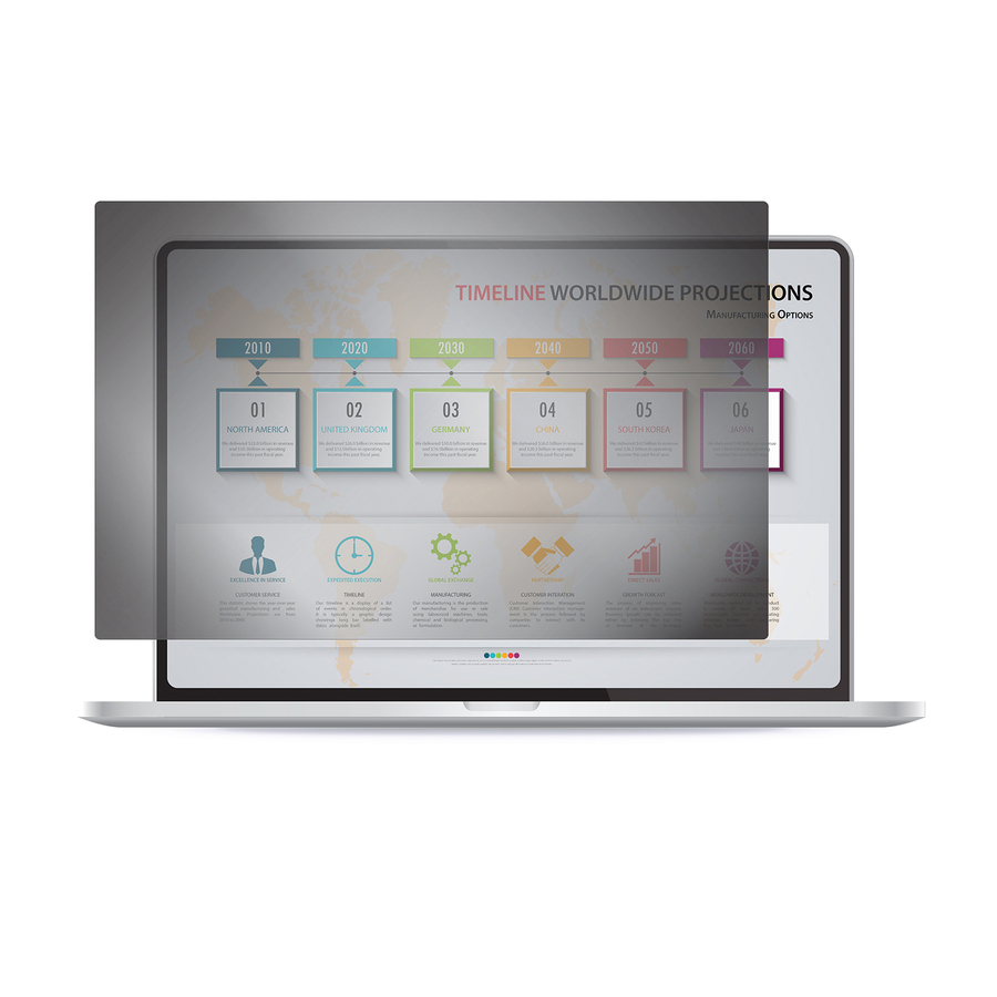 Rocstor PrivacyView? Premium Privacy Filter for 12.5 Widescreen Laptop - For 12.5" Notebook - 16:9 Aspect Ratio - Glossy / Matte - Unframed - Anti-glare - TAA Compliant - Black - For 12.5" Widescreen LCD Notebook - 16:9 - Dust Resistant