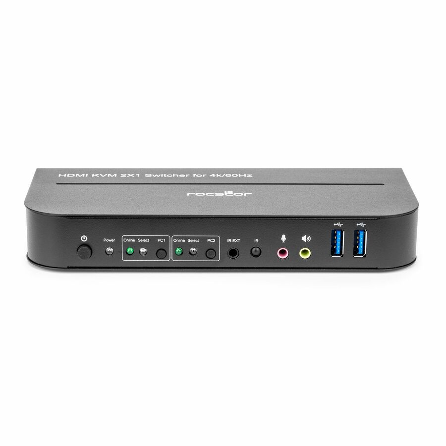 Rocstor SolidKVM SK06 4K HDMI and USB 3.0 2×1 KVM Switch