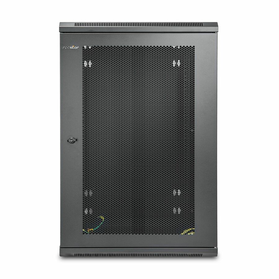 Rocstor SolidRack 18U UPS-Depth Wall-Mount Half-Height Rack Enclosure