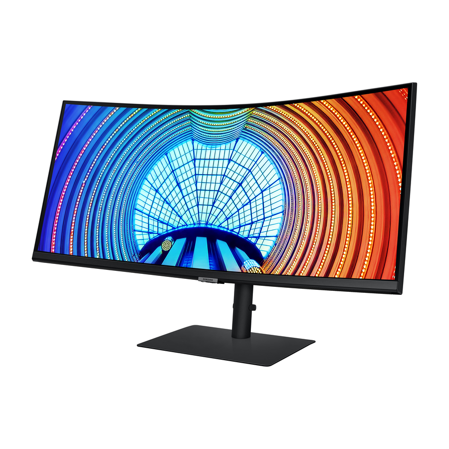 Samsung ViewFinity S6 S34A654UBN 34" Class UW-QHD Curved Screen LCD Monitor - 21:9 - Black