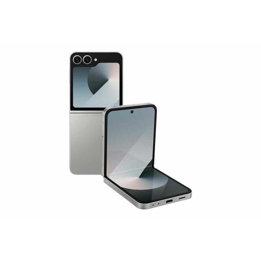Samsung Galaxy Z Flip6 SM-F741W 256 GB Smartphone - 6.7" Flexible Folding Screen Dynamic AMOLED 2X Full HD Plus 2640 x 1080 - Octa-core (3.39 GHz 3.10 GHz 2.90 GHz 2.20 GHz) - 12 GB RAM - Android 14 - 5G - Silver, Gray