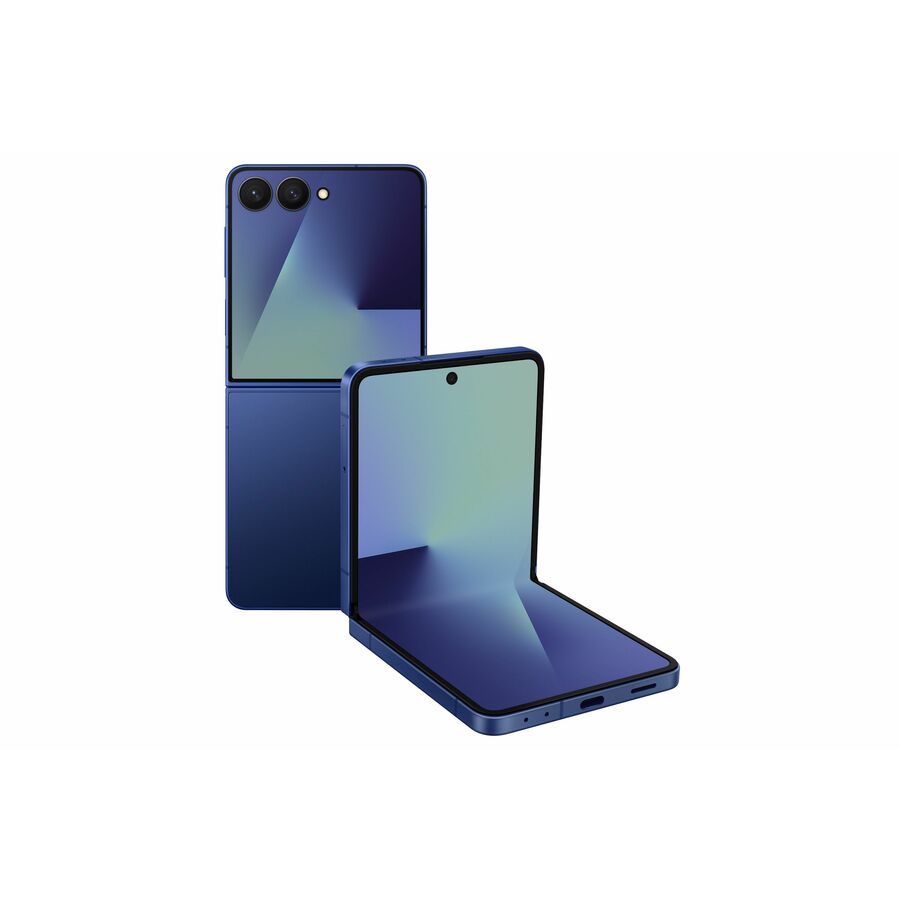 Samsung Galaxy Z Flip7 SM-F766U 256 GB Smartphone - 6.9" Flexible Folding Screen Dynamic AMOLED 2X Full HD Plus 2520 x 1080 - Deca-core (Cortex X5Single-core (1 Core) 3.30 GHz + Cortex A725 Dual-core (2 Core) 2.74 GHz + Cortex A725 Penta-core (5 Core) 2.36 GHz + Cortex A520 Dual-core (2 Core) 1.80 GHz) - 12 GB RAM - Android 16 - 5G - Blue Shadow
