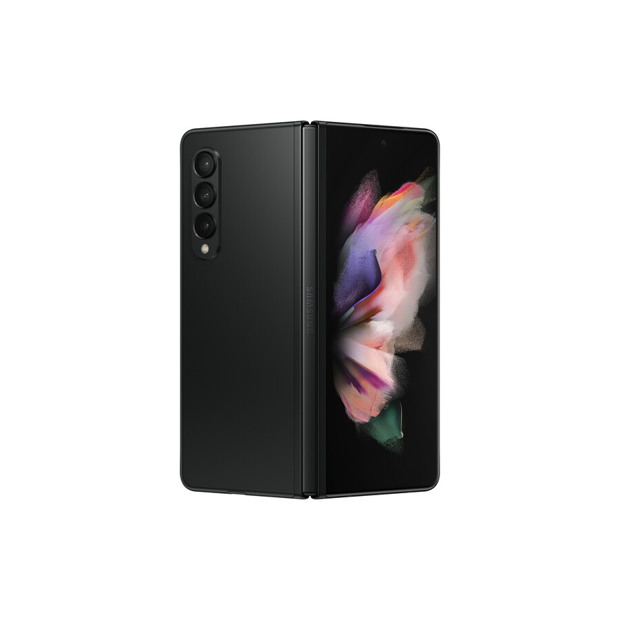 Samsung Galaxy Z Fold3 5G SM-F926W 256 GB Smartphone - 7.6" Flexible Folding Screen Dynamic AMOLED QXGA+ 1768 x 2208 - Kryo 680Single-core (1 Core) 2.84 GHz + Kryo 680 Triple-core (3 Core) 2.42 GHz + Kryo 680 Quad-core (4 Core) 1.80 GHz - 12 GB RAM - Android 10 - 5G - Phantom Black
