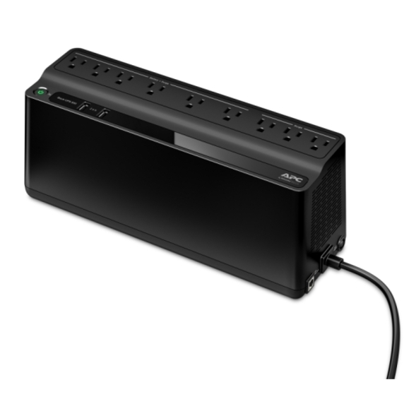 APC by Schneider Electric Back-UPS ES 850VA, 2 USB Charging Ports, 120V