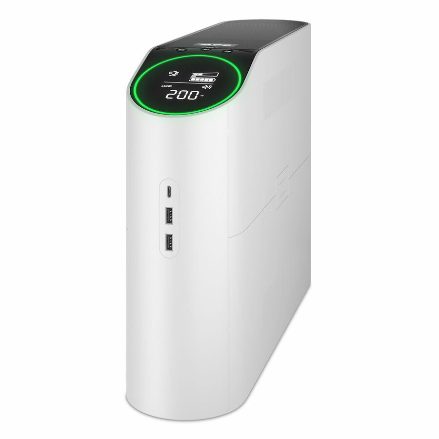 APC Back-UPS Pro for Gaming, 1500VA/900W, Tower, 120V, 10x NEMA 5-15R outlets, RGB Lights, Pure Sine Wave, Arctic (White)