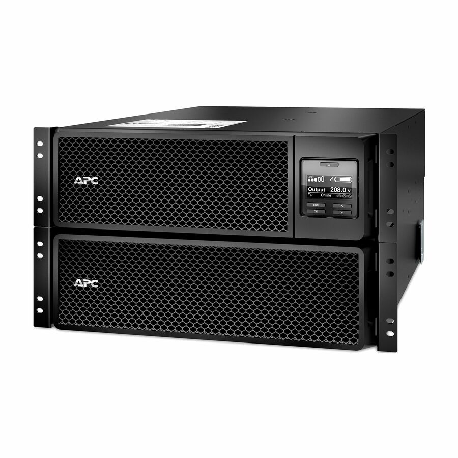 APC Smart-UPS On-Line, 10kVA/10kW, Rackmount 6U, 208V, 6x L6-30R NEMA outlets, Network Card+SmartSlot, Extended runtime, W/ rail kit