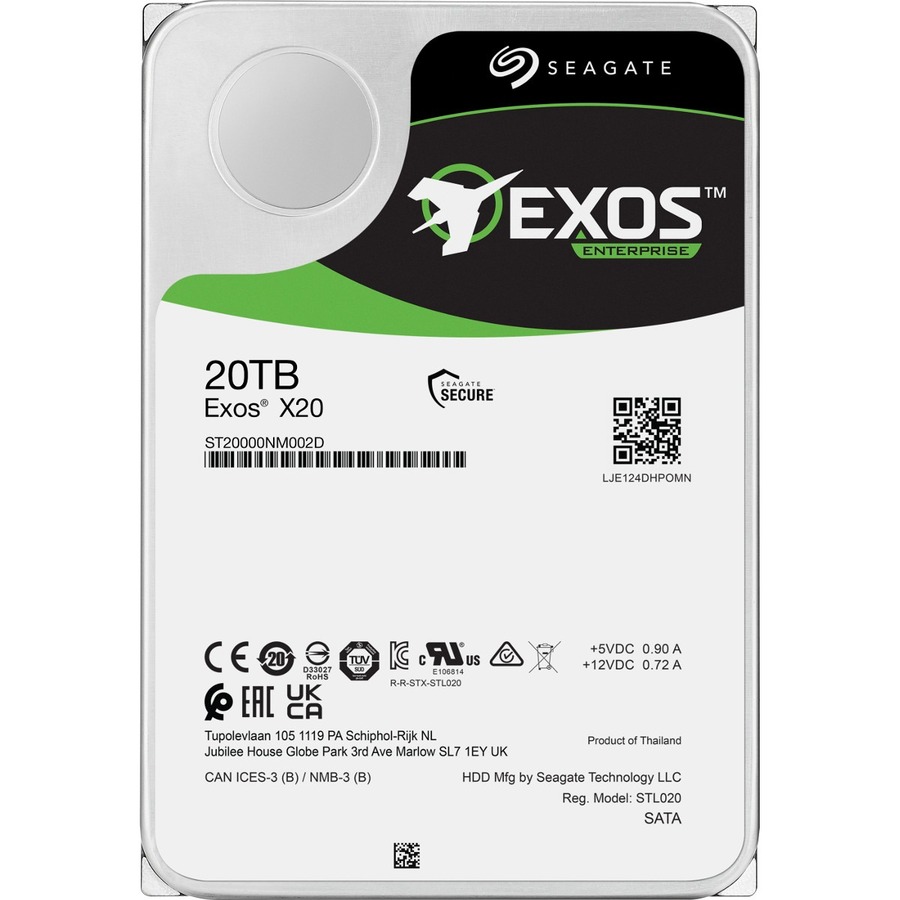 Seagate Exos X Series ST20000NM002D 20 TB Hard Drive