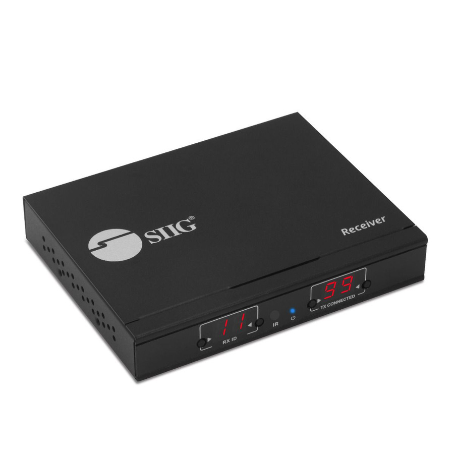 SIIG HDMI 2.0 4K60Hz Over IP Extender / Matrix with IR - Decoder (RX)