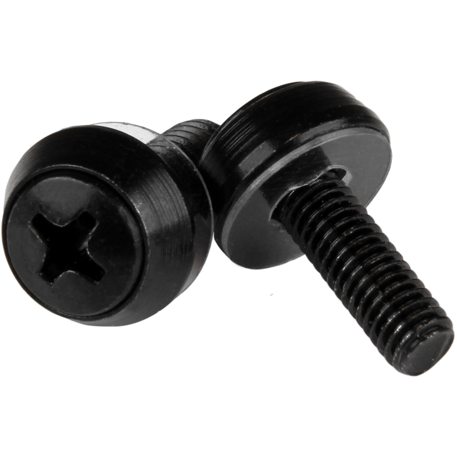 StarTech M5 x 12mm, Screws, 50 Pack, Black, M5 Mounting Screws for Server Rack & Cabinet, TAA