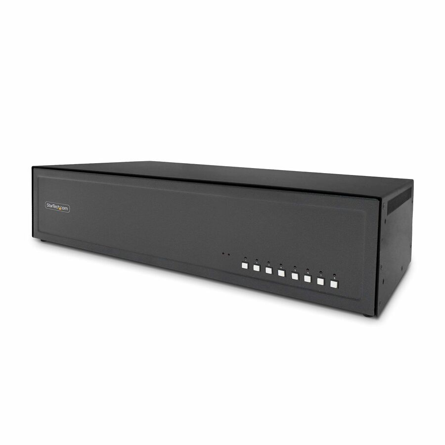 StarTech Secure 8-Port Dual-Monitor KVM Switch, DisplayPort, NIAP 4.0