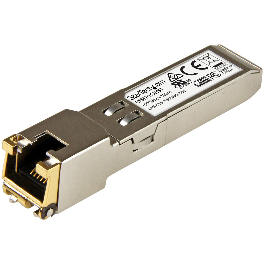 StarTech Juniper EX-SFP-1GE-T Compatible SFP Module - 1000BASE-T - 1GE Gigabit Ethernet SFP to RJ45 Cat6/Cat5e Transceiver - 100m