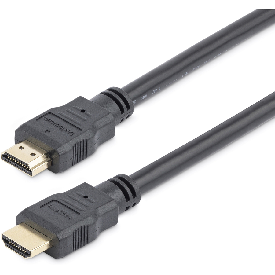StarTech 3ft (1m) HDMI Cable, 4K High Speed HDMI Cable with Ethernet, Ultra HD 4K 30Hz Video, HDMI 1.4 Cable, HDMI Monitor Cord, Black
