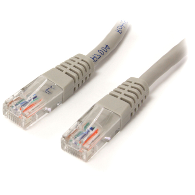 StarTech Patch cable - RJ-45 (M) - RJ-45 (M) - 6 ft - UTP - ( CAT 5e ) - Gray