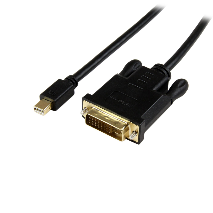 StarTech 3ft Mini DisplayPort to DVI Cable, Active Mini DP to DVI-D Adapter/Converter Cable, 1080p Video, mDP to DVI Monitor/Display