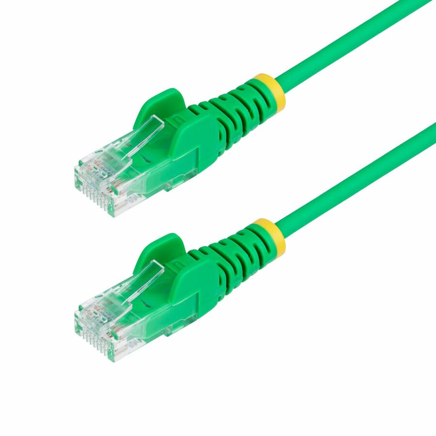 StarTech 30ft Green Slim CAT6 Ethernet Cable, Slim Snagless RJ45, UTP, LSZH, 28AWG Bare Copper, Slim Network Patch Cord