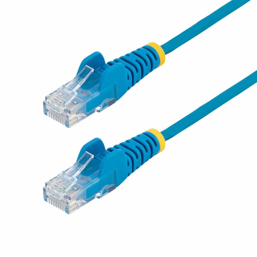 StarTech 7ft Blue Slim CAT6 Ethernet Cable, Slim Snagless RJ45, UTP, LSZH, 28AWG Bare Copper, Slim Network Patch Cord