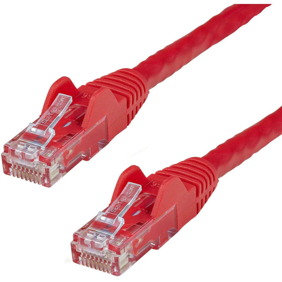 StarTech 9ft CAT6 Ethernet Cable - Red Snagless Gigabit - 100W PoE UTP 250Mhz Category 6 Patch Cord UL Certified Wiring/TIA