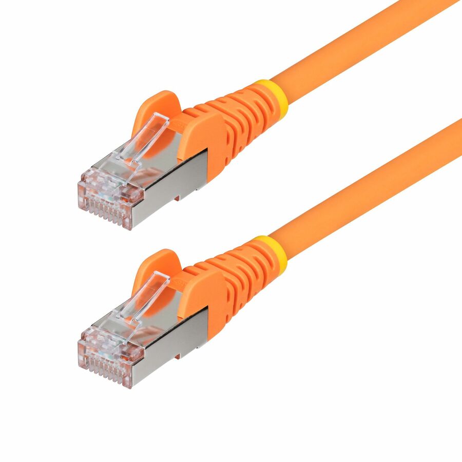StarTech 10ft Orange CAT6a Ethernet Cable, Snagless RJ45, 10G, 100W PoE, S/FTP, LSZH, 27AWG Bare Copper, 500MHz, Shielded Network Cord