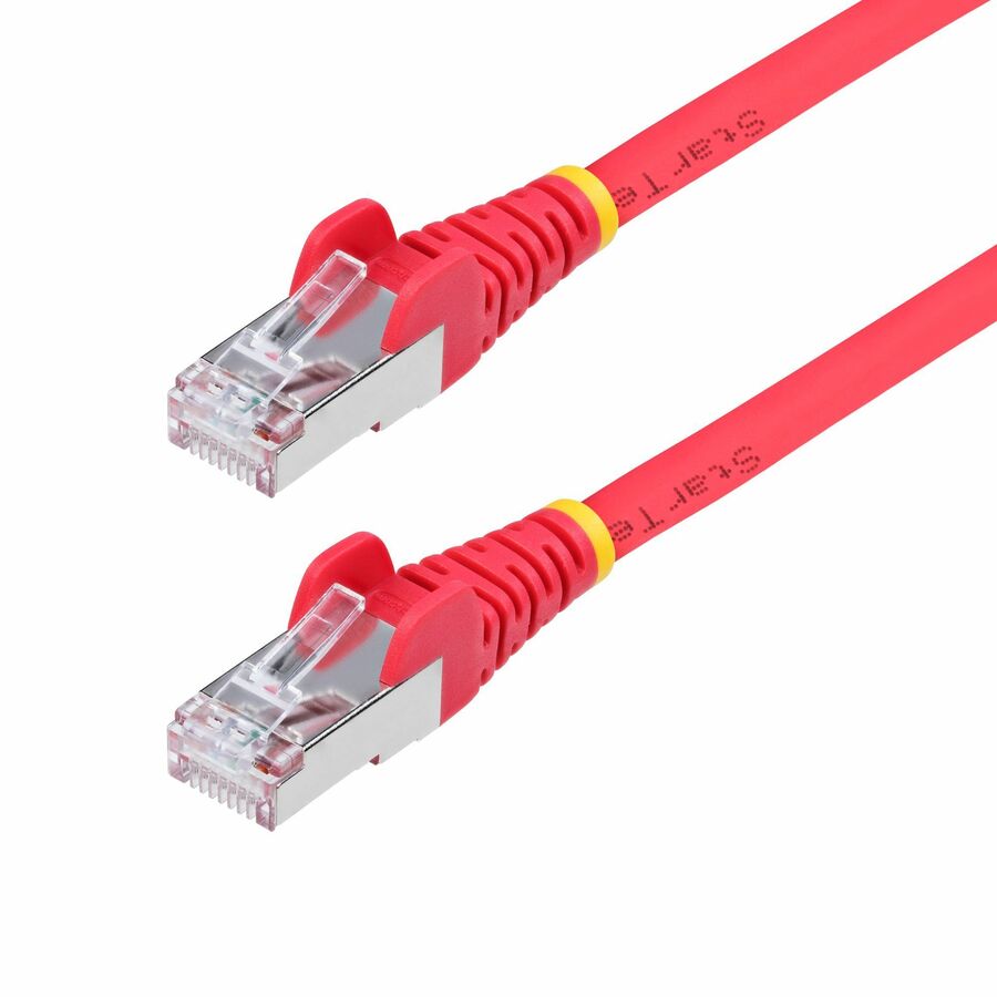 StarTech 6ft Red CAT6a Ethernet Cable, Snagless RJ45, 10G, 100W PoE, S/FTP, LSZH, 27AWG Bare Copper, 500MHz, Shielded Network Patch Cord