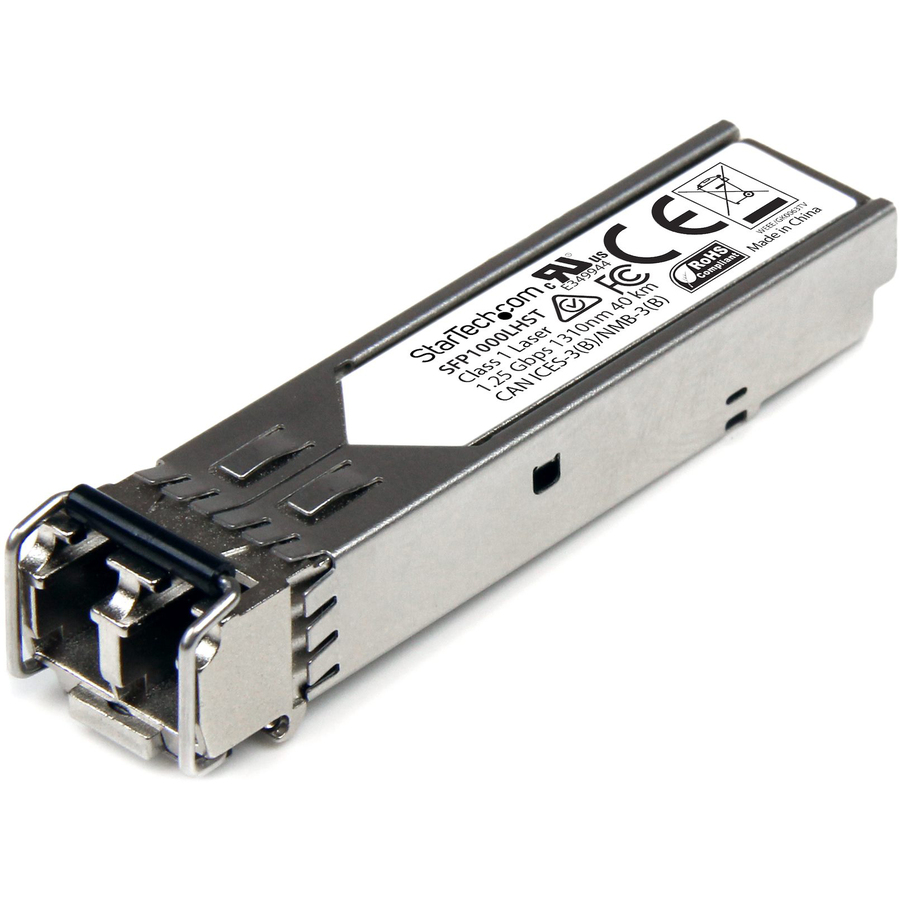 StarTech MSA Uncoded SFP Module - 1000BASE-LH - 1GE Gigabit Ethernet SFP 1GbE Single Mode Fiber (SMF) Optic Transceiver - 40km DDM