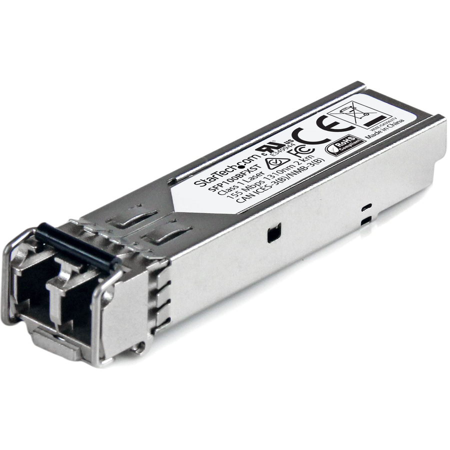 StarTech MSA Uncoded SFP Module - 100BASE-FX - 100Mb Ethernet SFP 100MbE Multi Mode Fiber (MMF) Optic Transceiver Module - 2km DDM