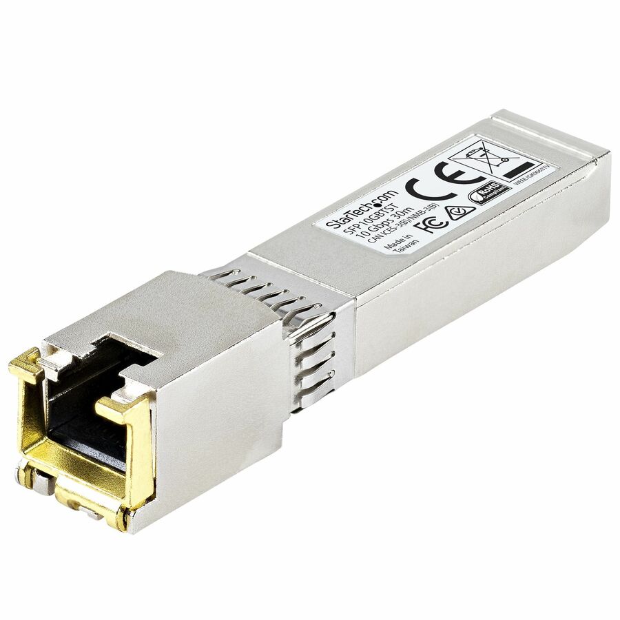 StarTech MSA Uncoded SFP+ Module - 10GBASE-T - 10GE Gigabit Ethernet SFP+ SFP to RJ45 Cat6/Cat5e Transceiver Module - 30m