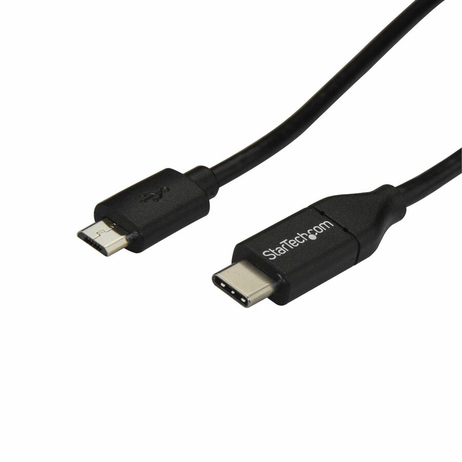 StarTech 6.6ft (2m) USB-C to Micro USB-B Cable, Data Cord, USB 2.0, USB C to Micro-B Data Transfer Cable