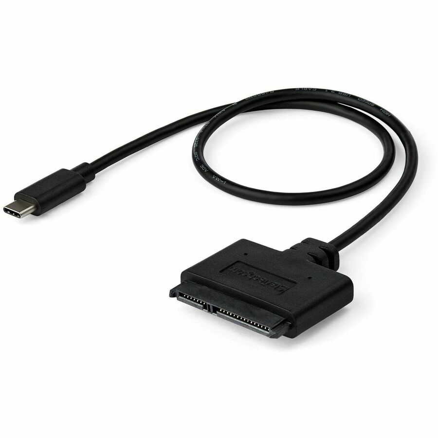 StarTech SATA to USB-C Cable, USB 10Gbps to 2.5in SATA I II III Hard Drive Adapter, External Converter for SSD or HDD Data Transfer