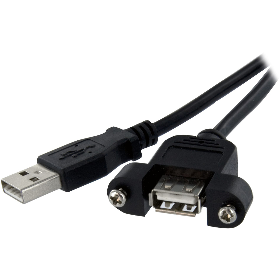 StarTech 2 ft Panel Mount USB Cable A to A - F/M