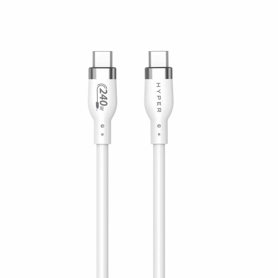 Targus HyperJuice 240W Silicone USB-C to USB-C Cable (6ft/2m) - White