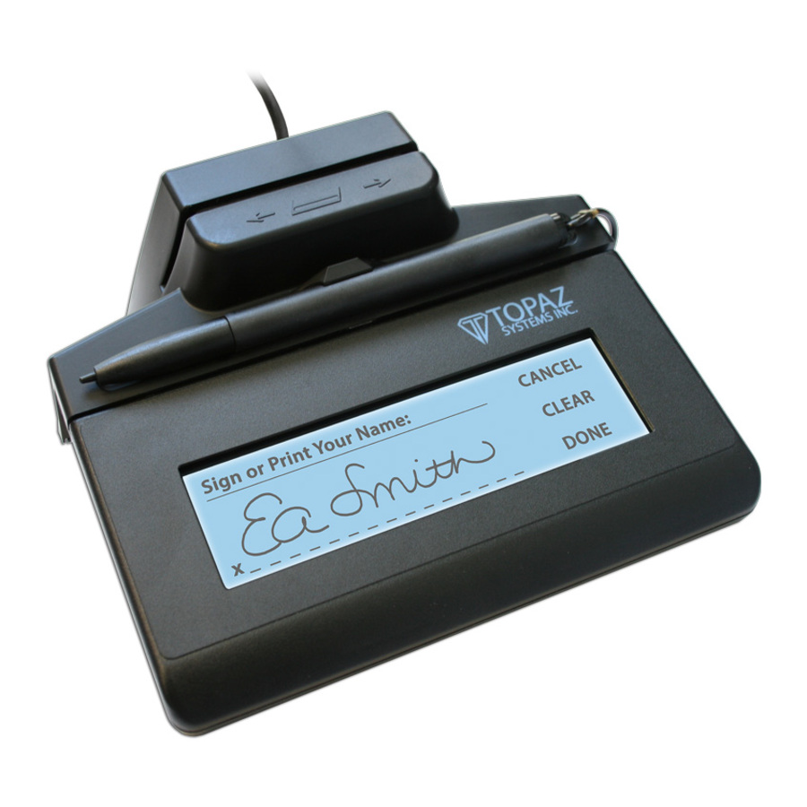 Topaz SigLite TM-LBK460-BSB-R Signature Pad