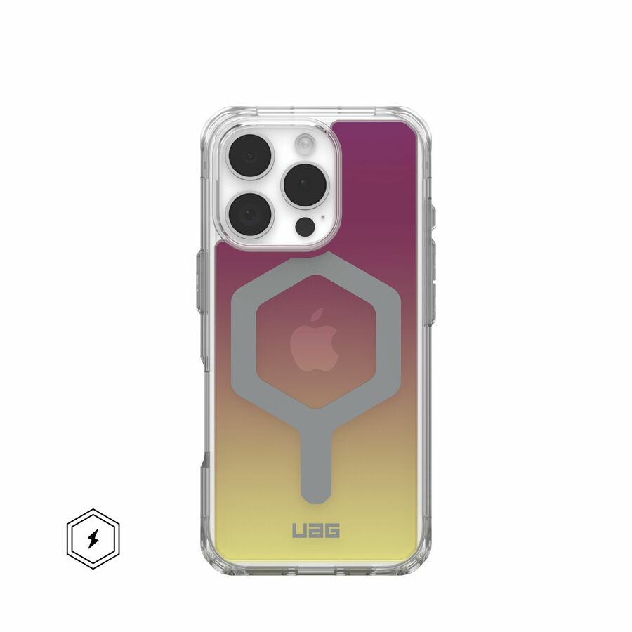 Urban Armor Gear Limited Edition Plyo iPhone 16 Pro Case - Maroon/Yellow Ombré