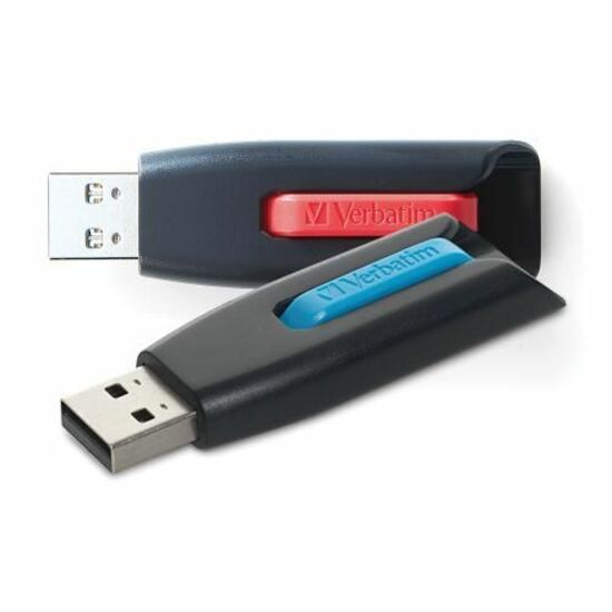 64GB Store 'n' Go® V3 USB 3.2 Gen 1 Flash Drive - 2pk - Red, Blue
