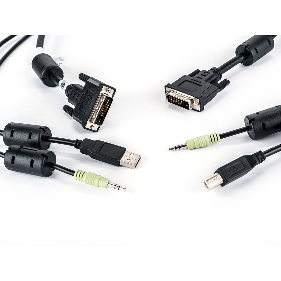 Vertiv Avocent USB Keyboard and Mouse, DVI-D and Audio Cable, 6 ft. forVertiv Avocent SV and SC Series Switches