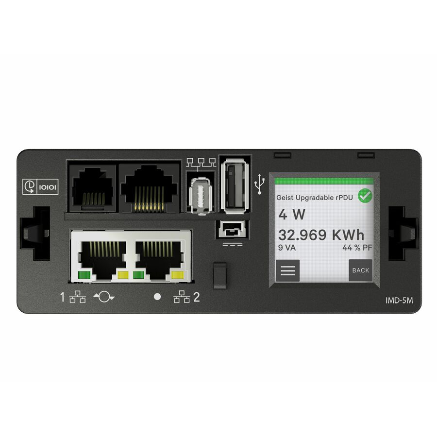 Vertiv PowerIT rack PDU Interchangeable Monitoring Device Upgrade | Local & Remote Monitoring | Redundant Power | Touchscreen | Hot Swappable | IMD-5M