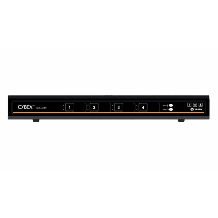 Vertiv Cybex SC800 Secure KVM| 4 Port Universal DP/H Single Display| CAC PP4.0
