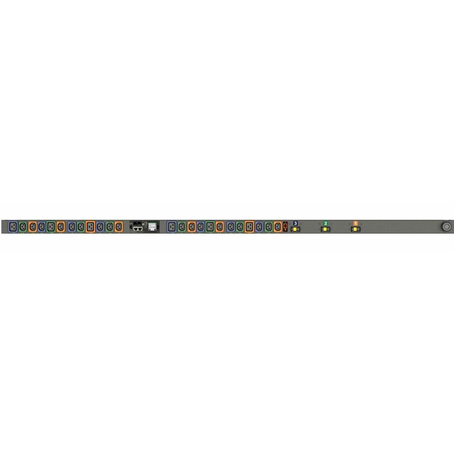 Vertiv Geist Switched RPDU with Next Generation IMD - 0U| 30A| 120V/208V WYE| 8.6kW| NEMA L21-30P| 18 U-Lock C13| 6 U-Lock C19 Receptacles| VP5N30A0