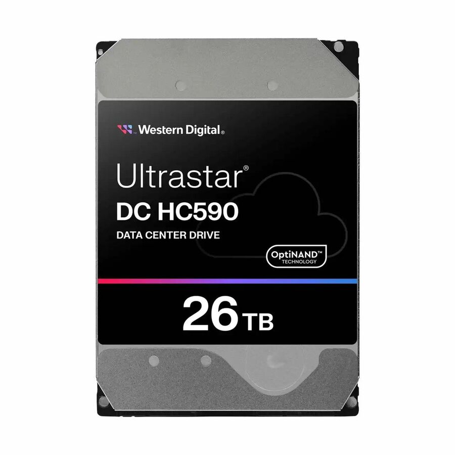 Western Digital Ultrastar DC HC590 0F65638 26 TB Hard Drive - 3.5" Internal - SAS (6Gb/s SAS) - Conventional Magnetic Recording (CMR) Method