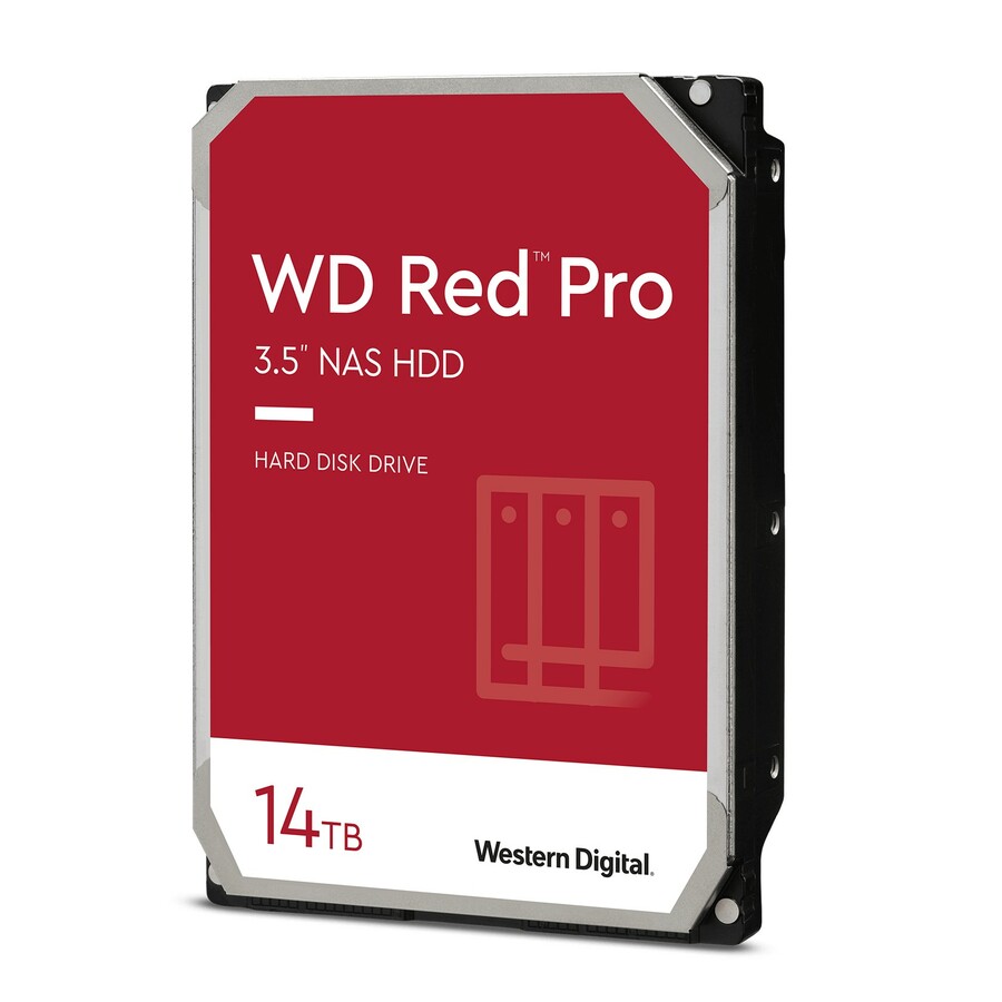 WD Red Pro WD141KFGX 14 TB Hard Drive - 3.5" Internal - SATA (SATA/600) - Conventional Magnetic Recording (CMR) Method