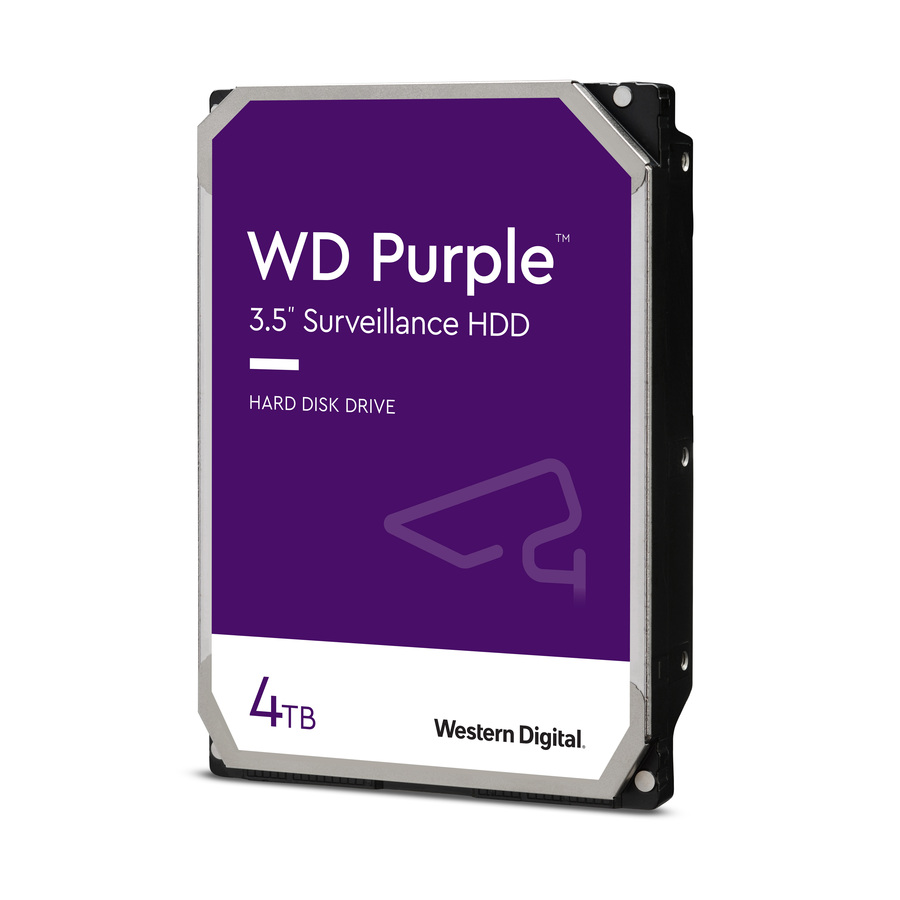 Western Digital Purple WD42PURZ 4 TB Hard Drive - 3.5" Internal - SATA (SATA/600) - Conventional Magnetic Recording (CMR) Method