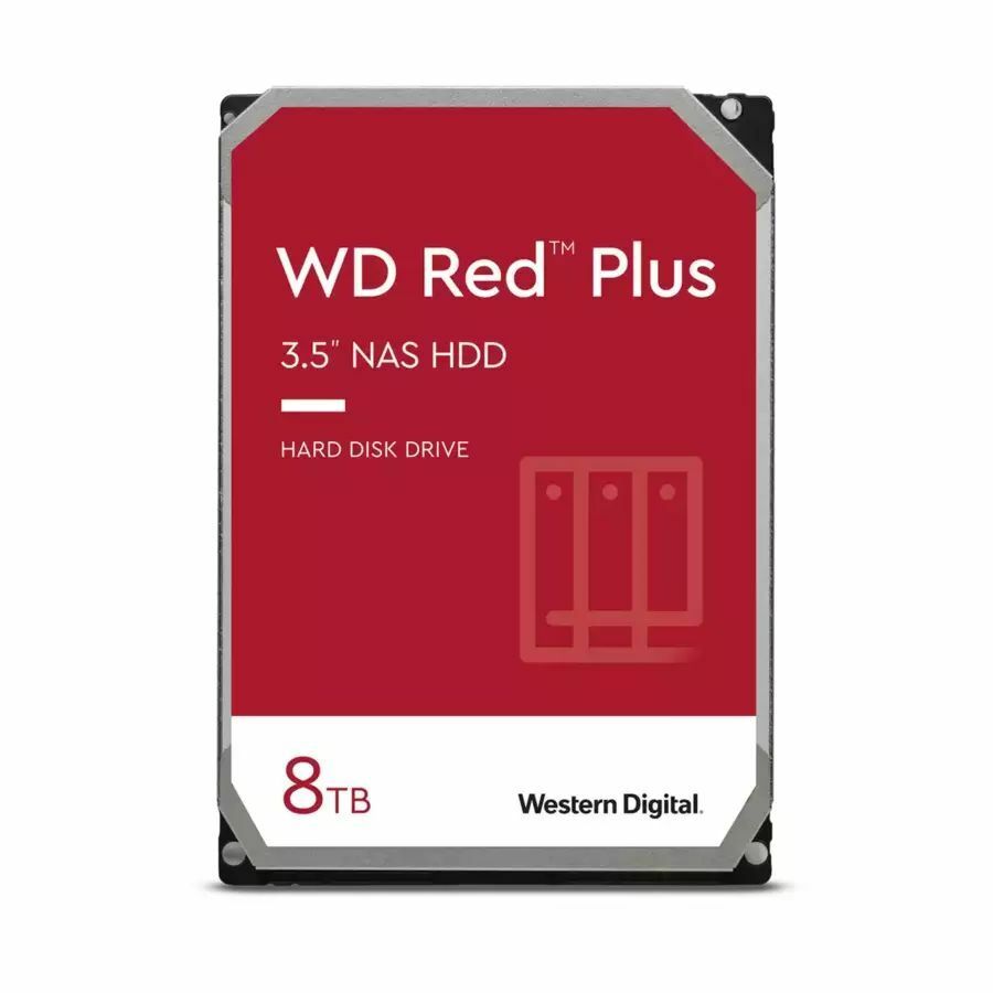 WD Red Plus WD80EFZZ 8 TB Hard Drive - 3.5" Internal - SATA (SATA/600) - Conventional Magnetic Recording (CMR) Method